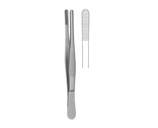 [020092] PINZA DISECCION SIN DIENTES 14 CM HP