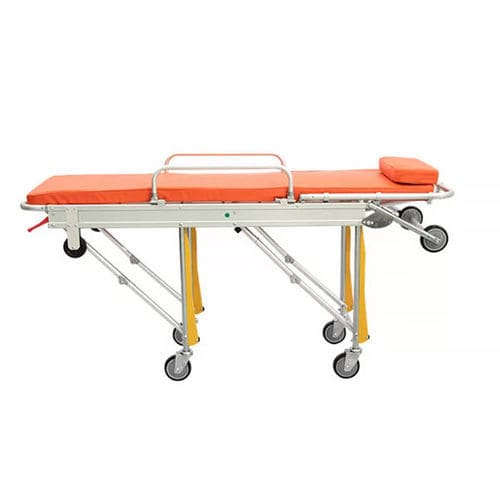 [022017] CAMILLA XIE-YXH3B PARA AMBULANCIA PLEGABLE TAPIZ NARANJA SOPORTA 159 KG. 190X55X25-92 CM.