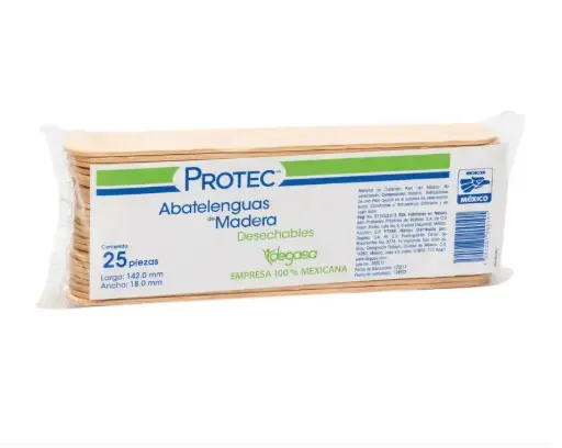 [024000] ABATELENGUAS DE MADERA 25 PZS.1820030