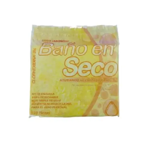 [024078] BAÑO FACIL EN SECO CON CLORHEXIDINA 10 PZS.