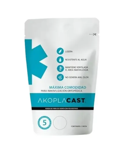 [024327] VENDA FIBRA DE VIDRIO AKOPLACAST 5 CM BLANCA