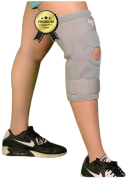 [028423] RODILLERA PREMIUM MECÁNICA ABIERTA XL GRIS DE NEOPRENO