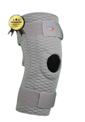 [028425] RODILLERA PREMIUM MECÁNICA CERRADA MED GRIS DE NEOPRENO