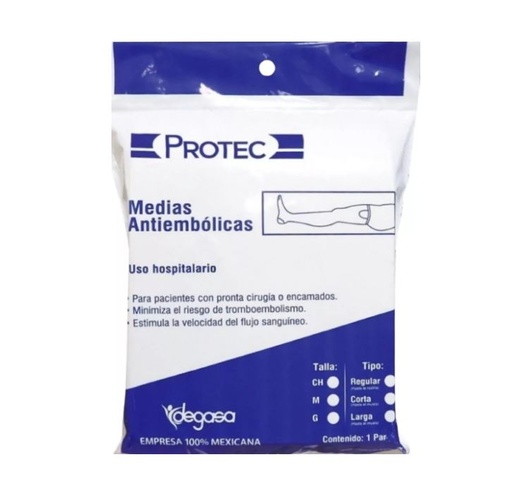 [030536] MEDIA ANTIEMB RODILLA 1608400 MED REGULAR BLANCA PROTEC