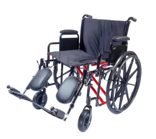 [012675] SILLA DE RUEDAS COMPANION PARA SOBREPESO M300-130 22" CON ELEVAPIES DE ACERO