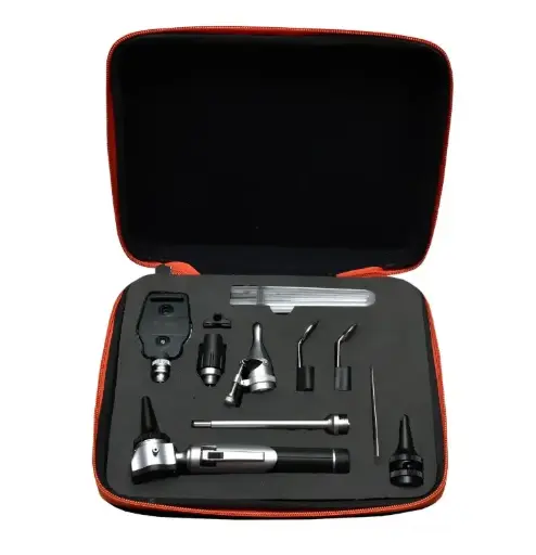 [002467] ESTUCHE GMED-408 NEGRO UN MANGO DOS CABEZALES FIBRA OPTICA COMPLETO