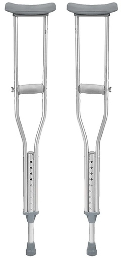 [012497] MULETA DE ALUMINIO MEDICAL GDE. ALTURA AJUSTABLE  